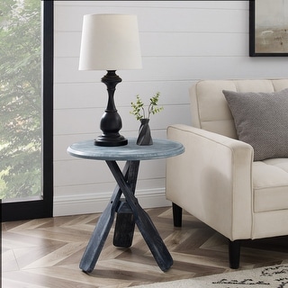 Linon Earle Grey Side Table