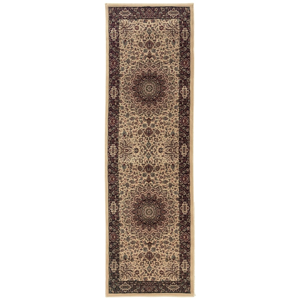 Style Haven Annapolis Persian Flair Blue/ Red Rug
