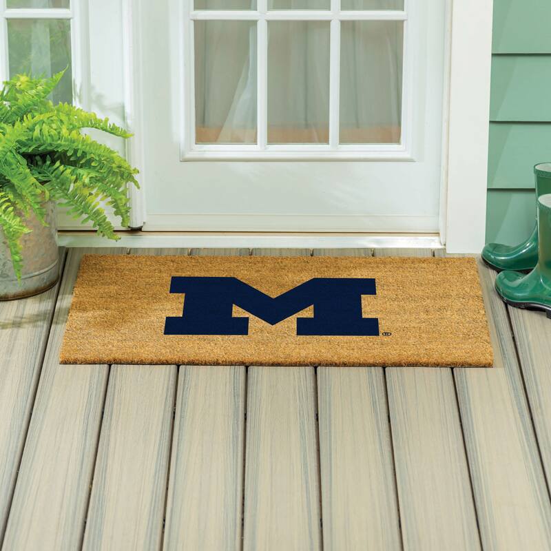 University Of Michigan Full Color Indoor/Outdoor Coir Mat