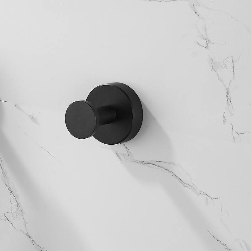 Round Base Wall Hanging Coat Hook with Screws Hook