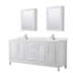 Option White / Giotto Quartz Top / Polished Chrome