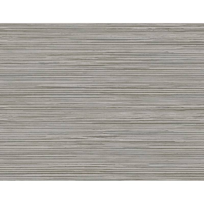 Seabrook Designs Hillside Stringcloth Unpasted Wallpaper - 27 in. W x 27 ft. L - Alloy Grey