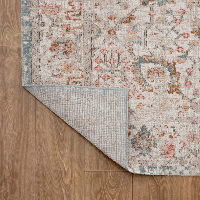 Sevita Caramel Botanical Area Rug