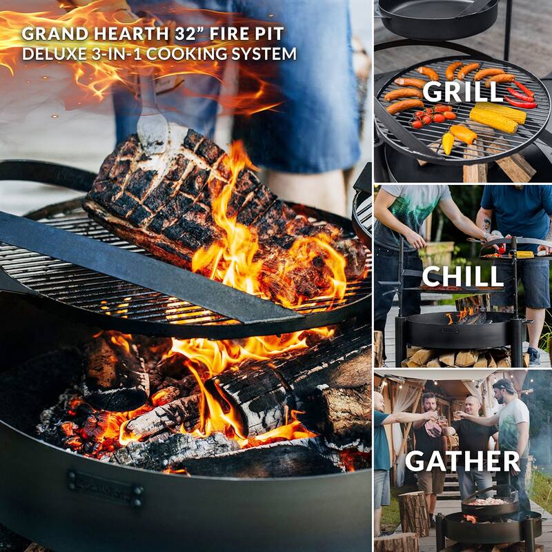 Montana X 32" Grill and Griddle Set