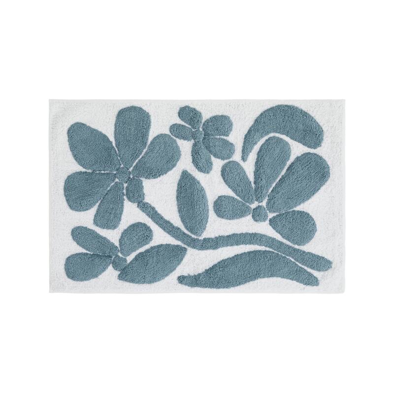 Becky Cameron 100% Cotton Floral Patterned Bath Mat
