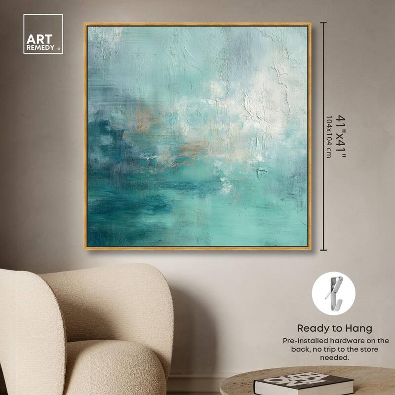 Green Blue I Canvas by Art Remedy