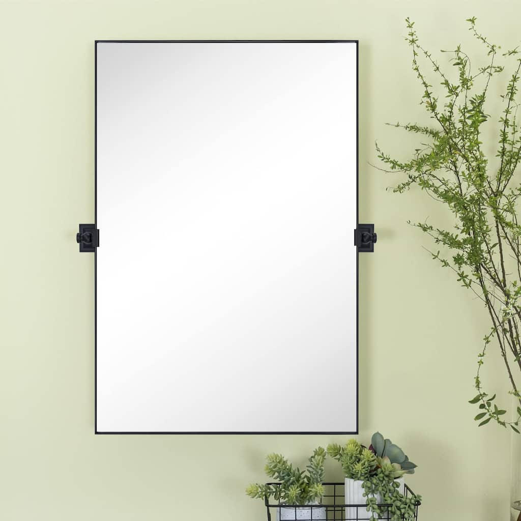 TEHOME Fellaria Rectangle Metal Wall Mirror - 20'' x 30''