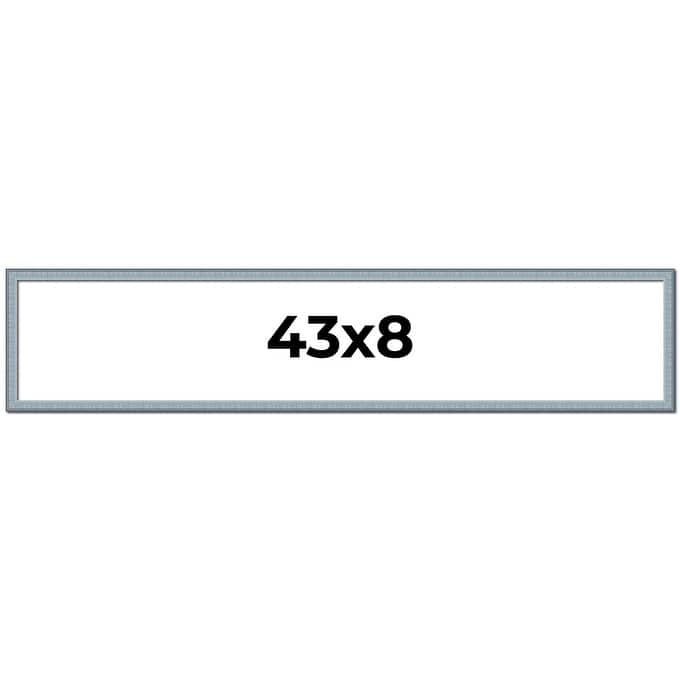 43x8 Frame Rustic Sky Blue Solid Wood Picture Frame | 0.75 Inch