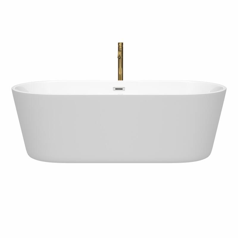 Wyndham Collection Carissa 71" Freestanding Acrylic Soaking Tub with