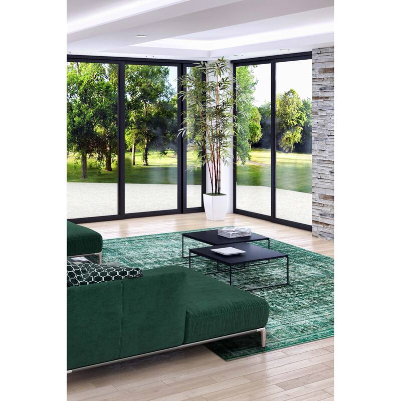 ECARPETGALLERY Hand-knotted Color Transition Green Wool Rug - 9'5 x 12'4