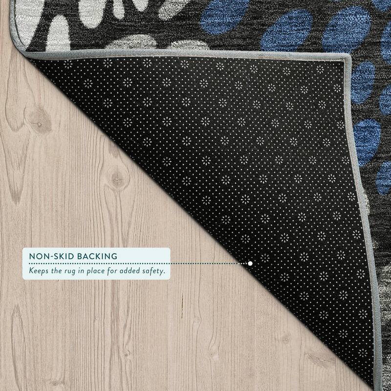 Machine Washable Indoor/ Outdoor Modern Genoa Chantille Rug