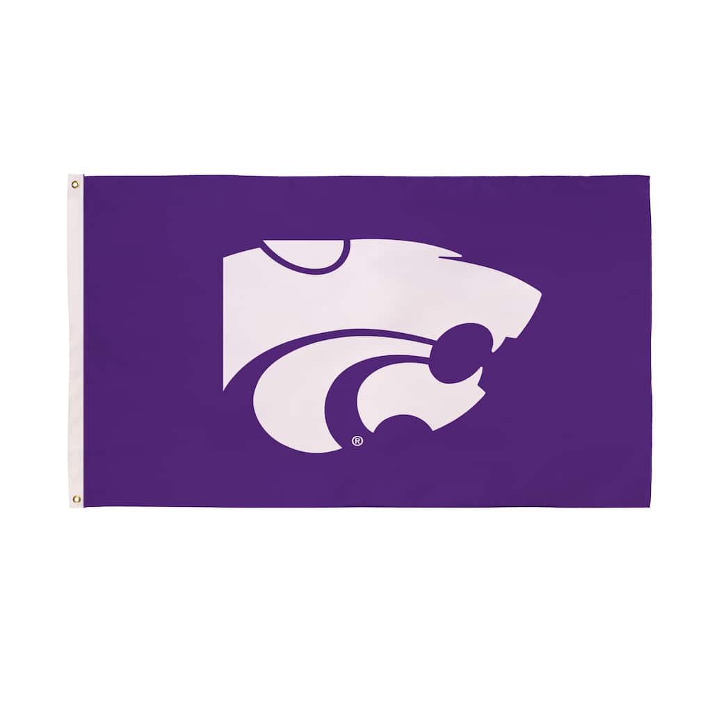 Kansas State University Single Sided Flag w/ 2 Grommets, 3'x5'