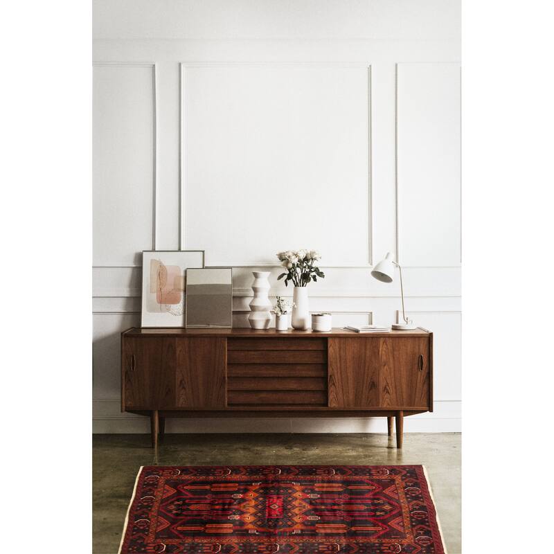 Teimani Black Rug 4'1" x 6'11" - 4'1 x 6'11