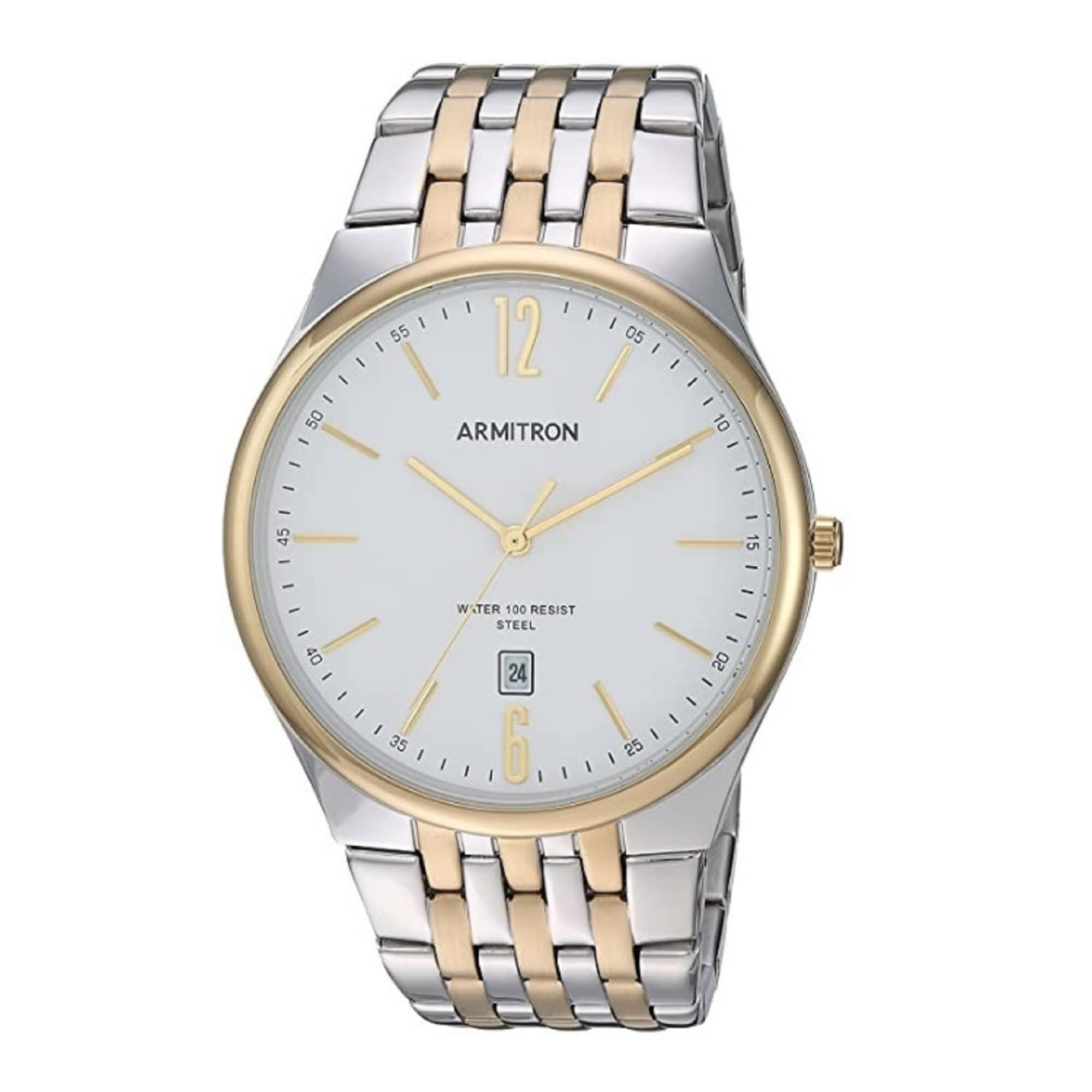 armitron two tone watch