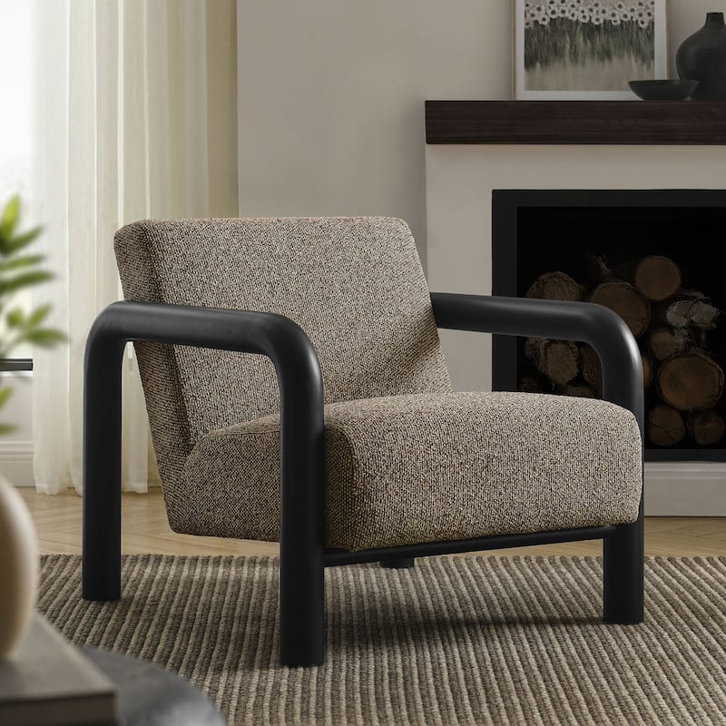 Sereno Boucle Accent Chair - Earth Black