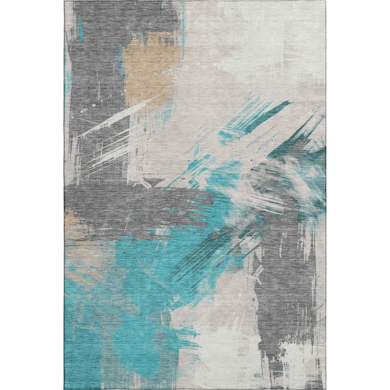 Premium Washable Super Soft Modern Brushstrokes Mayfield Rug