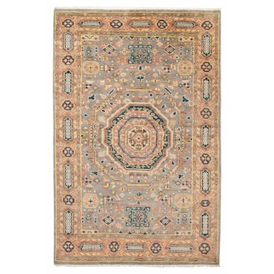 ECARPETGALLERY Hand-knotted Jules Serapi Grey Wool Rug - 5'1 x 7'11