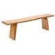 preview thumbnail 3 of 7, Dining Bench Live Edge Rustic Solid Wood Bench 5.2' Long