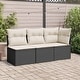 preview thumbnail 3 of 152, vidaXL Patio Sofa with Cushions Outdoor Seating Sectional Sofa Poly Rattan