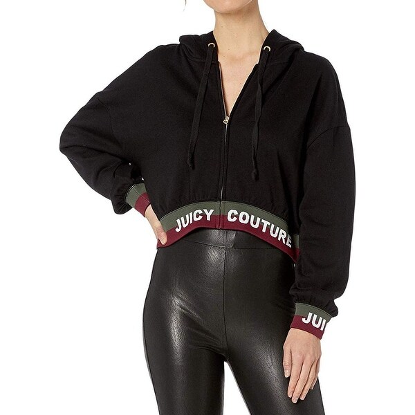 full zip crop hoodie