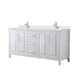 Option White / Giotto Quartz Top / Polished Chrome