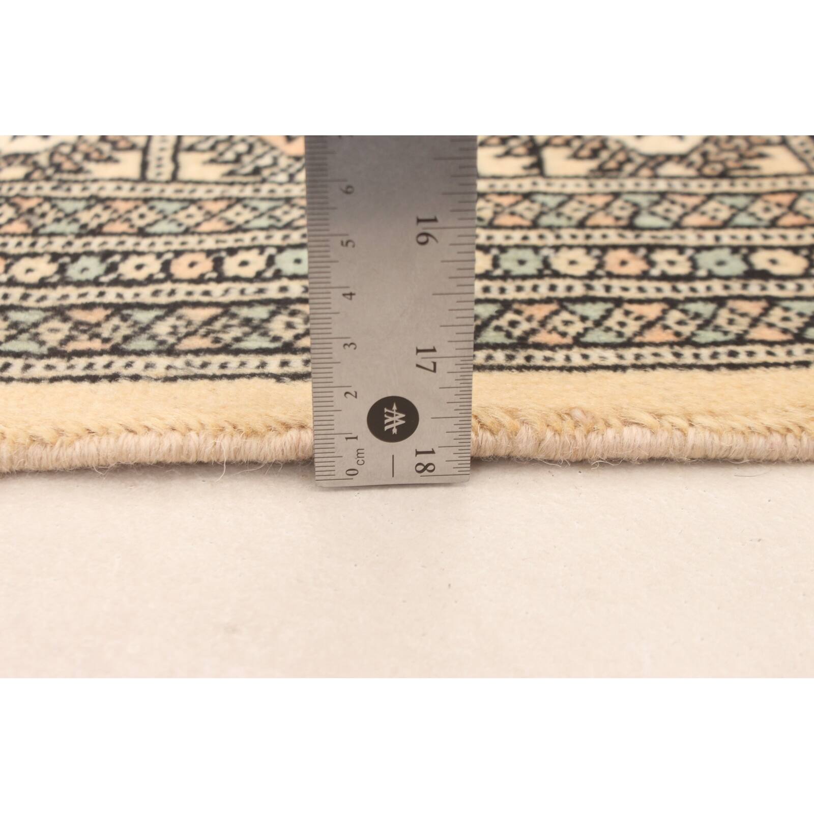 ECARPETGALLERY Handknotted Finest Peshawar Bokhara Ivory Wool Rug 6