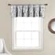 Lush Decor Gigi Window Curtain Valance - 14" x 50" - Light Grey