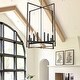 preview thumbnail 5 of 18, Acroma 12 Light Modern Farmhouse Rustic Pendant Chandelier-UL Certified