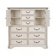 preview thumbnail 7 of 5, Abbey Road Porcelain White Churchill Brown Dressing Chest