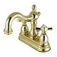 preview thumbnail 11 of 9, Kingston Brass Essex Centerset Bathroom Faucet - Includes Metal Pop-Up Polished Brass