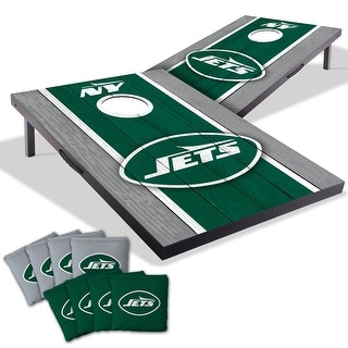 New York Jets NFL Compact 2x3 Tailgate Cornhole Board Set