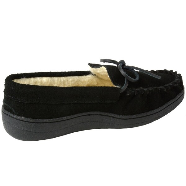 alpine swiss womens suede moccasin slippers