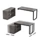 preview thumbnail 26 of 62, L-shaped executive desk With 3 Drawers for Home and Office