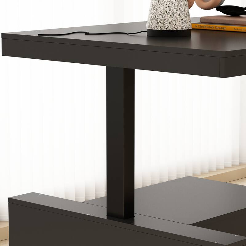 70.9"W Dining Table White Adjustable Workstation Desk Modern Office Desk Height Adjustable Standing Desk Kitchen Island