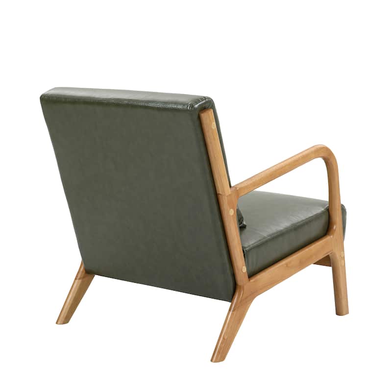 2 Set Mid Century ModernUpholstered Accent Chairs Armchair with Pillow