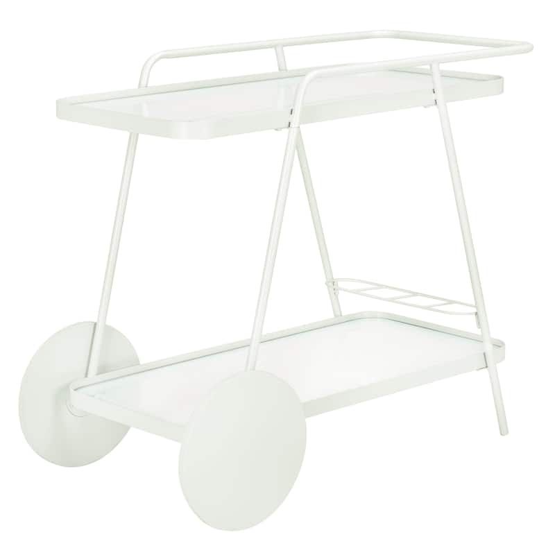 SAFAVIEH Home Zunia 2 Tier Bar Cart - 36"W x 19"D x 30"H