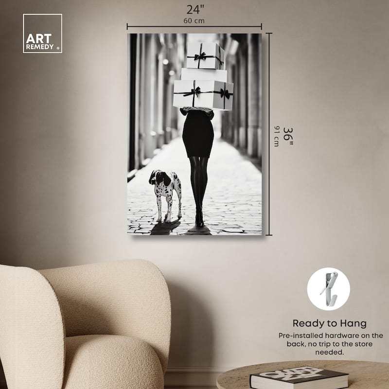 City Dalmatian II Canvas by Art Remedy, Gallery Wrapped