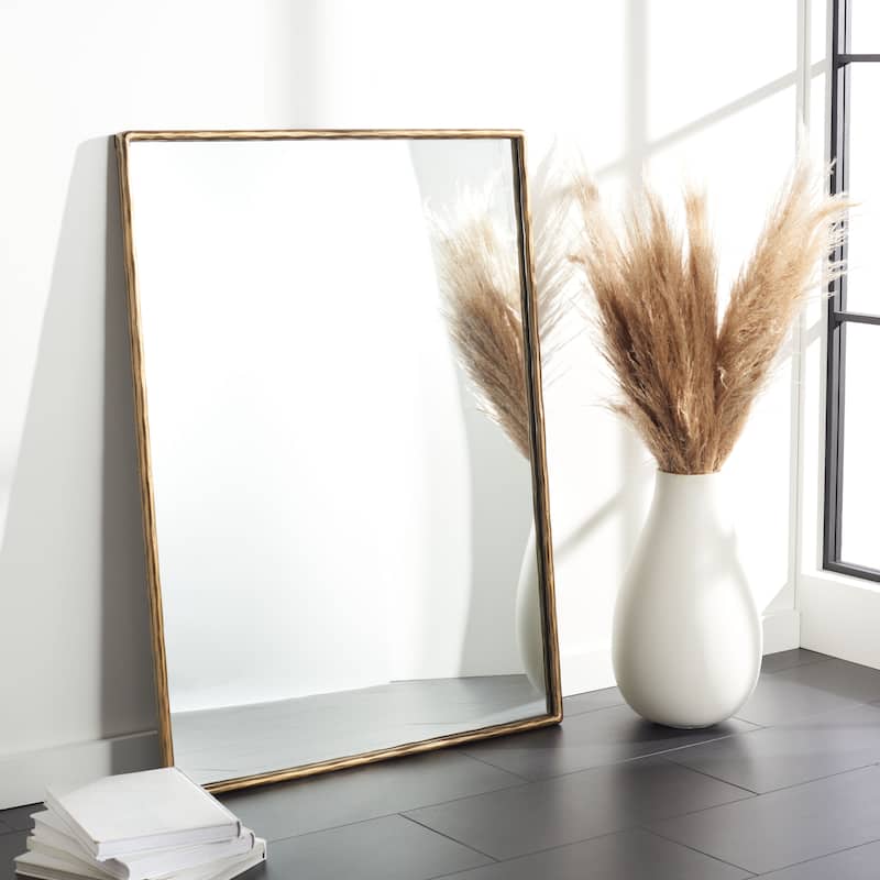 SAFAVIEH Couture Nandini 36-inch Large Rectangle Metal Mirror - 36 In W x 2 In D x 48 In H - 36Wx2Dx48H