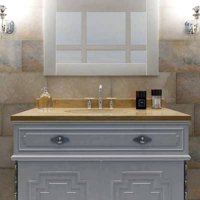 Merola Tile Ardesia Ocre 12-1/2" x 24-1/2" Porcelain Floor and Wall Tile