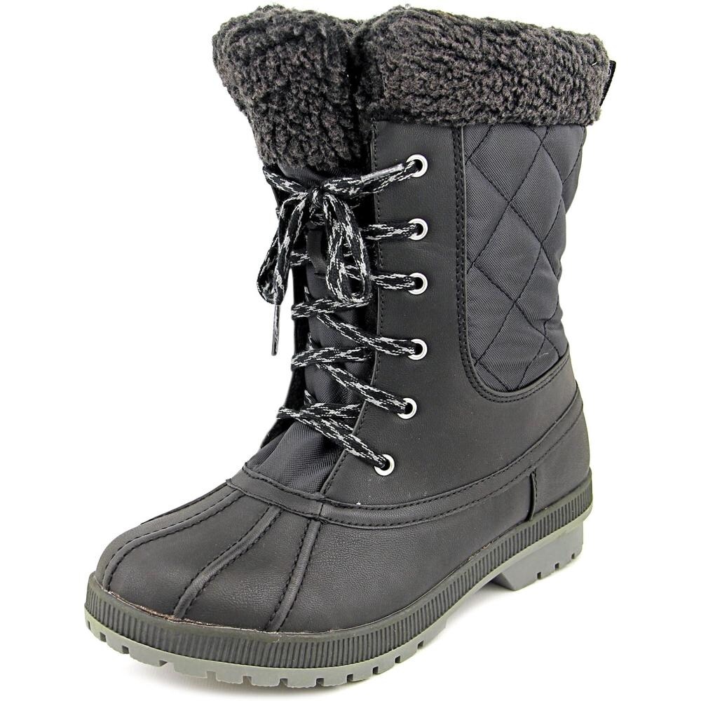 Shop London Fog Swanley Women Round Toe Synthetic Black Winter