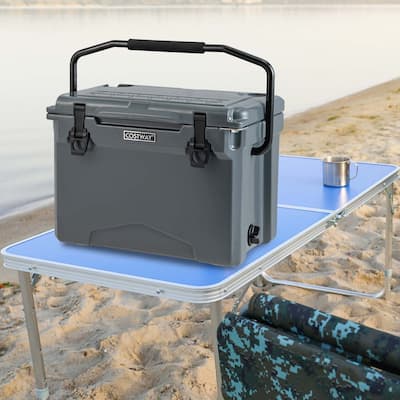 25 QT Portable Cooler Rotomolded Ice Chest Insulated Ice Box