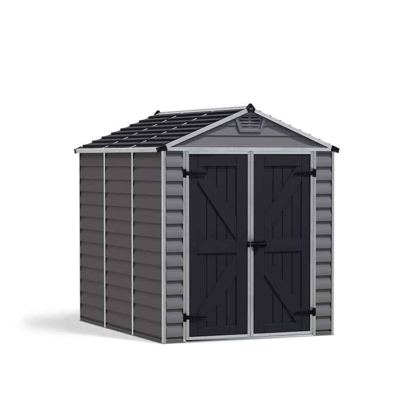 SkyLight D Dark Gray Deco Plastic Garden Outdoor Storage Shed
