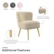 preview thumbnail 29 of 33, Avenue Greene Eden Boucle Kids Accent Chair with Natural Legs