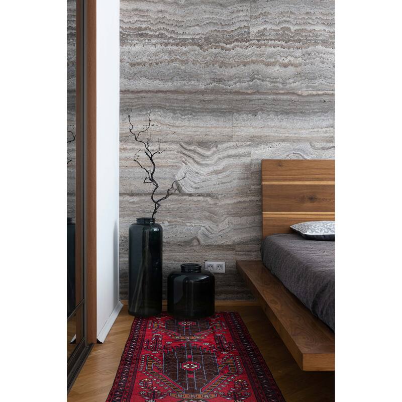 ECARPETGALLERY Hand-knotted Teimani Red Wool Rug - 3'5 x 6'4