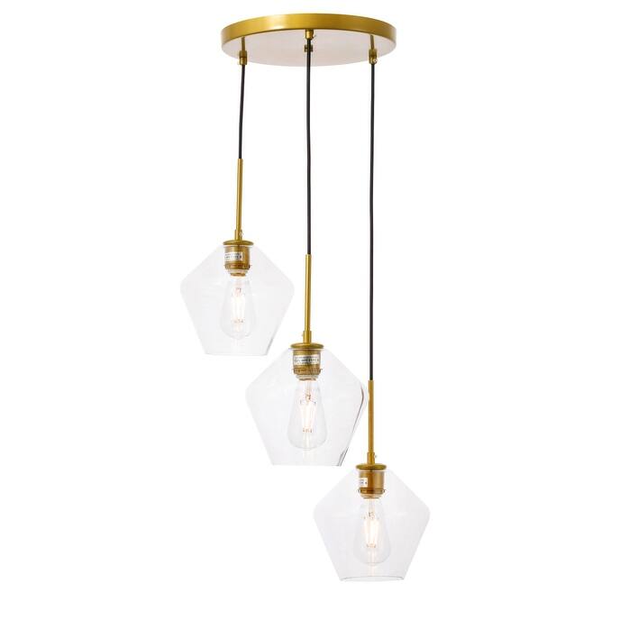 Gerald 3-Light Glass Pendant