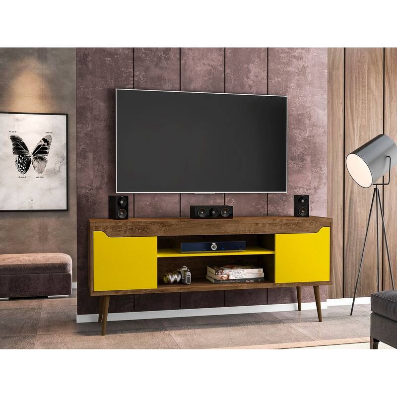 Manhattan Comfort Bradley 63 In. Storage Media Cabinet Console