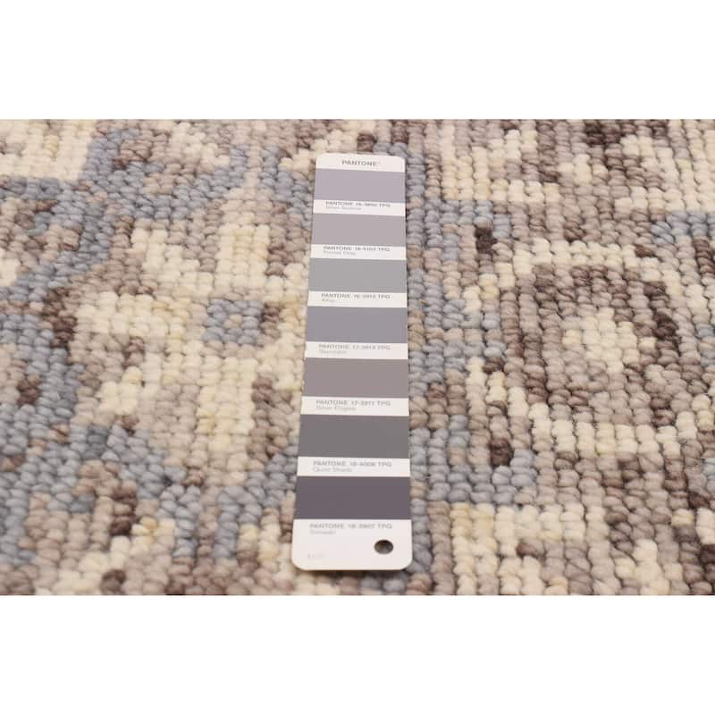 ECARPETGALLERY Hand-knotted Jules Serapi Grey Wool Rug - 5'0 x 8'2