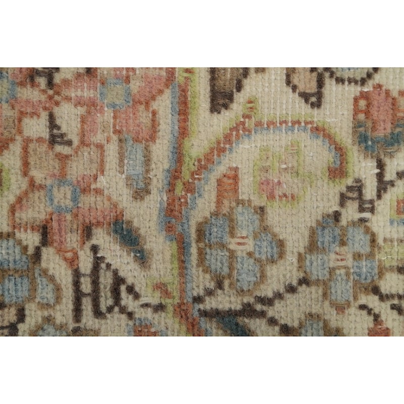 Hand Knotted Oriental 100% Wool Carpet Traditional Floral Brown Kerman Area Rug - 6' 3'' X 3' 8''