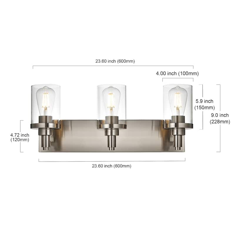 Modern Bathroom Lights with Clear Shape