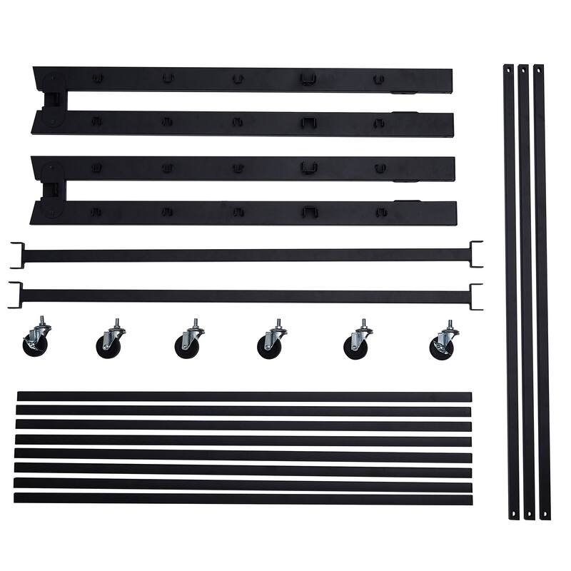 VECELO Twin Trundle Bed Frame Only